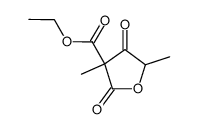 3,5-dimethyl-2,4-dioxo-tetrahydro-furan-3-carboxylic acid ethyl ester Structure