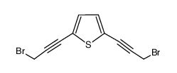 2,5-bis-(3-bromo-1-propynyl)thiophene Structure