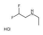 N-ethyl-2,2-difluoroethanamine,hydrochloride结构式