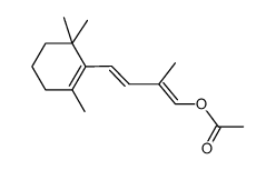 1ξ-acetoxy-2-methyl-4t-(2,6,6-trimethyl-cyclohex-1-enyl)-buta-1,3-diene结构式