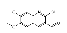 6,7-Dimethoxy-2-oxo-1,2-dihydro-quinoline-3-carbaldehyde Structure