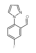 5-FLUORO-2-PYRAZOL-1-YL-BENZALDEHYDE Structure