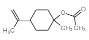 1-甲基-4-(1-甲基乙烯基)环己醇乙酸酯结构式