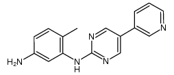 N-(5-amino-2-methylphenyl)-5-(3-pyridyl)-2-pyrimidinamine结构式