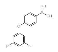 B-[4-(3,5-二氟苯氧基)苯基]-硼酸结构式