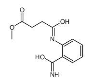 methyl 4-[(2-carbamoylphenyl)amino]-4-oxobutanoate结构式
