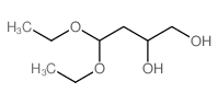 1,2-Butanediol,4,4-diethoxy-结构式
