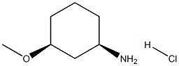 rel-(1R,3S)-3-甲氧基环己-1-胺盐酸盐结构式