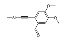 4,5-dimethoxy-2-(2-trimethylsilylethynyl)benzaldehyde结构式