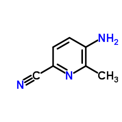 5-氨基-6-甲基-2-氰基吡啶结构式