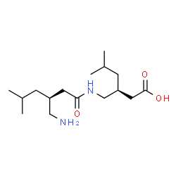 (3S)-3-({[(3S)-3-(Aminomethyl)-5-methylhexanoyl]amino}methyl)-5-methylhexanoic acid Structure