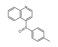 4-(p-tolylsulfinyl)quinoline Structure