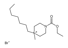 ethyl 4-heptyl-4-methylpiperazin-4-ium-1-carboxylate,bromide结构式