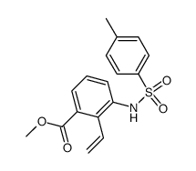 2-vinyl-3-carbomethoxy-N-tosylaniline结构式