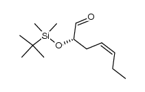 (S,Z)-2-((tert-butyldimethylsilyl)oxy)hept-4-enal结构式