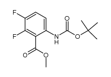 methyl 6-({[(1,1-dimethylethyl)oxy]carbonyl}amino)-2,3-difluorobenzoate结构式