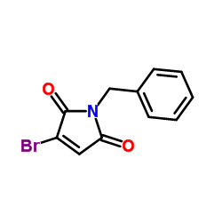 1-Benzyl-3-bromo-1H-pyrrole-2,5-dione结构式