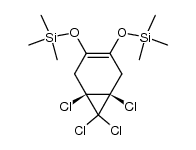 1,6,7,7-Tetrachlor-3,4-bis(trimethylsilyloxy)-cis-bicyclo[4.1.0]hept-3-en Structure