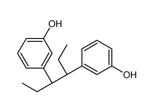 3,3'-dihydroxy-alpha,beta-diethyldiphenylethane Structure