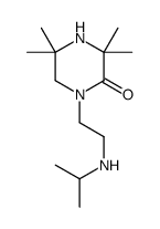3,3,5,5-tetramethyl-1-[2-(propan-2-ylamino)ethyl]piperazin-2-one Structure