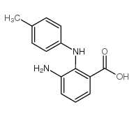 3-氨基-2-(4-甲基苯氨基)苯甲酸结构式