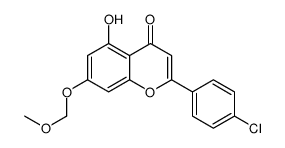 2-(4-氯苯基)-5-羟基-7-(甲氧基甲氧基)-4H-色烯-4-酮结构式