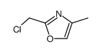 2-Chloromethyl-4-methyl-oxazole structure