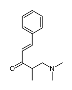 5-(dimethylamino)-4-methyl-1-phenylpent-1-en-3-one结构式