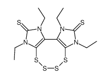 4,5,6,7-tetrathiocino<1,2-b:3,4-b'>diimidazolyl-1,3,8,10-tetraethyl-2,9-dithione Structure