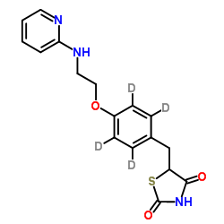 N-Desmethyl Rosiglitazone-d4结构式