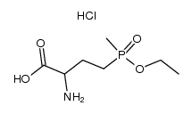2-amino-4-(ethoxy(methyl)phosphoryl)butanoic acid hydrochloride Structure