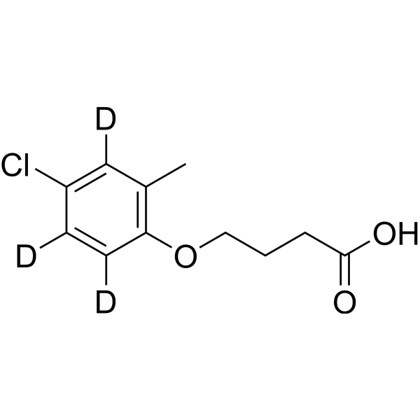 4-(4-Chloro-2-methylphenoxy)butanoic acid-d3 Structure
