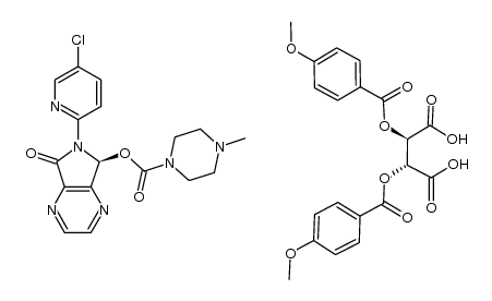 eszopiclone di-p-anisolyl-L-tartaric acid salt Structure
