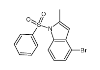 4-bromo-2-methyl-1-(phenylsulfonyl)-1H-indole Structure