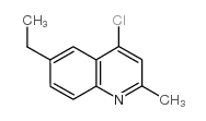 4-氯-6-乙基-2-甲基喹啉结构式