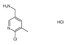 (6-氯-5-甲基吡啶-3-基)甲胺盐酸盐结构式