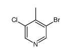 3-溴-5-氯-4-甲基吡啶结构式