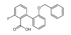 2-fluoro-6-(2-phenylmethoxyphenyl)benzoic acid Structure