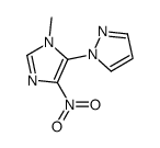 1-methyl-4-nitro-5-pyrazol-1-ylimidazole Structure