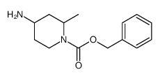 苯甲基 4-氨基-2-甲基哌啶-1-甲酸基酯结构式