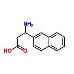 3-氨基-3-(2-萘基)丙酸结构式