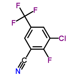 3-Chloro-2-fluoro-5-(trifluoromethyl)benzonitrile Structure