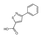 3-phenyl-1,2-thiazole-5-carboxylic acid Structure