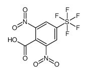 2,6-dinitro-4-(pentafluorosulfanyl)benzoic acid结构式