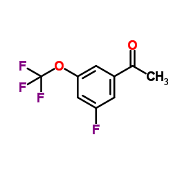 3'-氟-5'-(三氟甲氧基)苯乙酮结构式