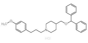 4-(苯甲酰氧基甲基)-1-[3-(4-甲氧基苯基)丙基]哌啶; 盐酸盐图片