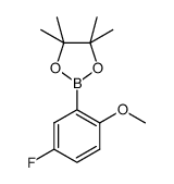 5-氟-2-甲氧基苯基硼酸频那醇酯结构式