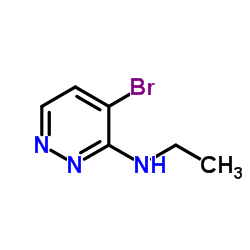 4-bromo-N-ethylpyridazin-3-amine structure