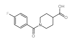 1-(4-fluorobenzoyl)piperidine-4-carboxylic acid Structure