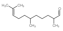2,6,10-三甲基-9-烯-十一醛结构式